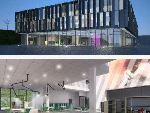 cultural center building 3D Model