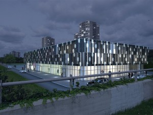 cultural center building Model 3D