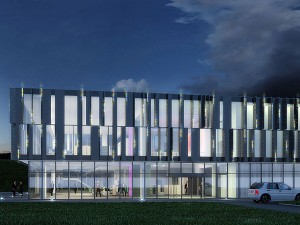 cultural center building Model 3D