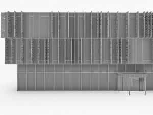 cultural center building Model 3D