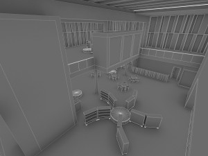 cultural center building Model 3D
