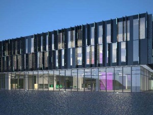 cultural center building Model 3D