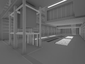 hall interior 3D Model