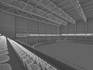ice hockey arena interior 3D Model