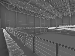 ice hockey arena interior 3D Model