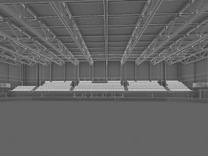 ice hockey arena interior 3D Model