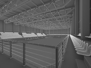 ice hockey arena interior 3D Модель