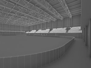 ice hockey arena interior 3D Model