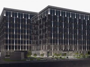 edificio de oficinas 01 Modelo 3D