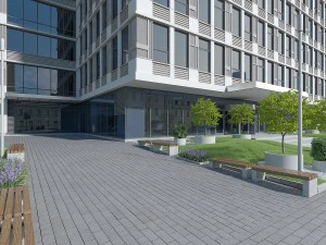 edificio de oficinas 01 Modelo 3D