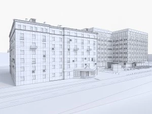 edificio de oficinas 01 Modelo 3D