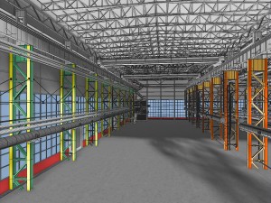 industrial interior 01 3D Model