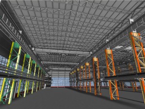 industrial interior 01 3D Model
