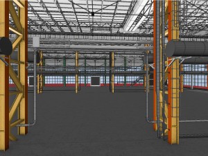 industrial interior 01 3D Model
