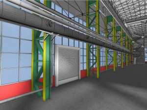 industrial interior 01 3D Model