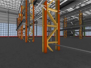 industrial interior 01 3D Model