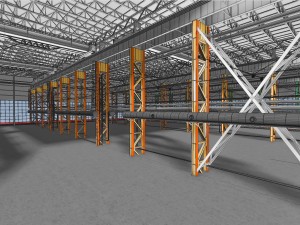 industrial interior 01 3D Model