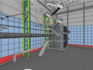 industrial interior 01 3D Model