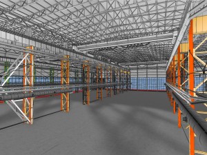 industrial interior 01 3D Model