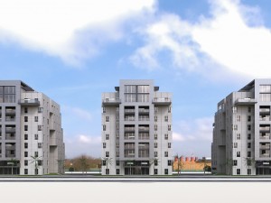 residential condominium buildings Modèle 3D