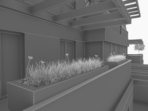 residential condominium buildings Modèle 3D