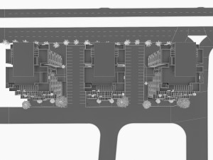 residential condominium buildings Modèle 3D
