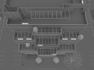 residential condominium buildings 3D Model