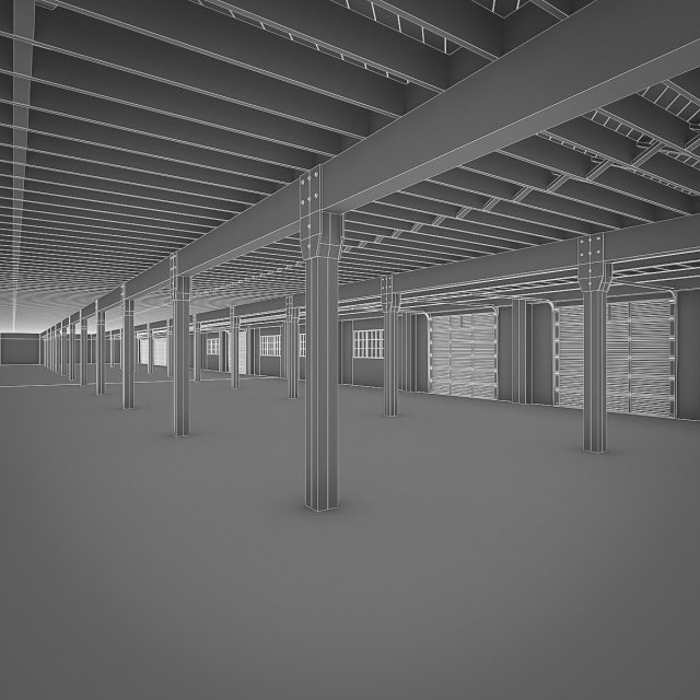 industrial interior Modelo 3D .c4d .max .obj .3ds .fbx .stl .blend 