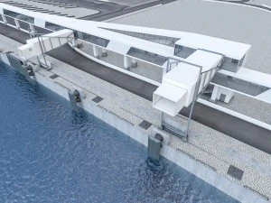 Kompletny zestaw trapu portowego Model 3D