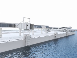 port gangway full set Model 3D