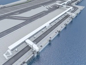 port gangway full set 3D Model