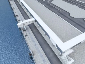 port gangway full set 3D Model