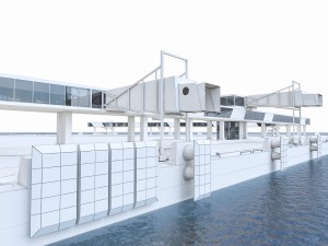 port gangway full set Model 3D