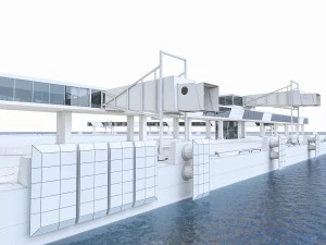 port gangway full set 3D Model