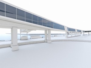 port gangway full set Model 3D