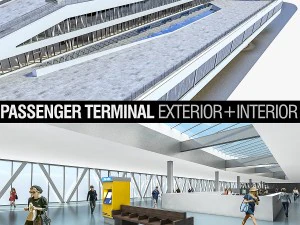 port terminal building 3D Model