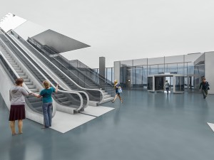 port terminal building Modelo 3D
