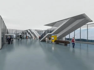 port terminal building 3D Model