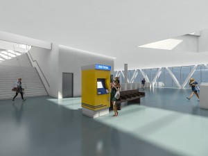 port terminal building Modelo 3D