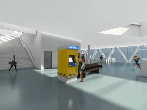 port terminal building 3D Model