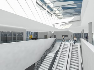 port terminal building Modelo 3D