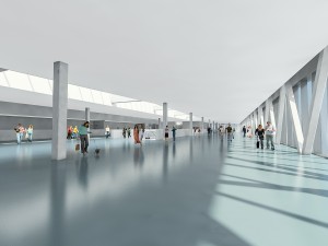 port terminal building Modelo 3D
