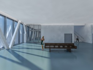 port terminal building Modelo 3D