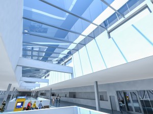 port terminal building Modelo 3D