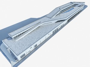 port terminal building Modelo 3D