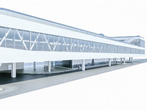 port terminal building Modelo 3D