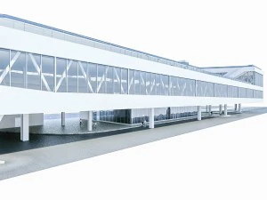 port terminal building 3D Model
