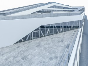 port terminal building Modelo 3D