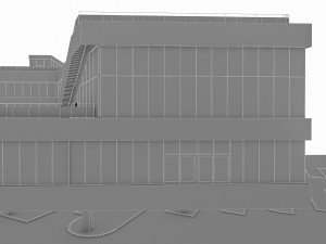 port terminal building Modelo 3D