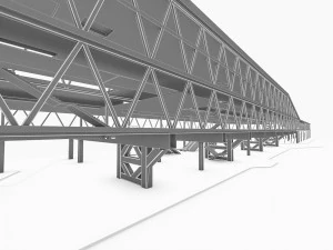 port terminal building 3D Model